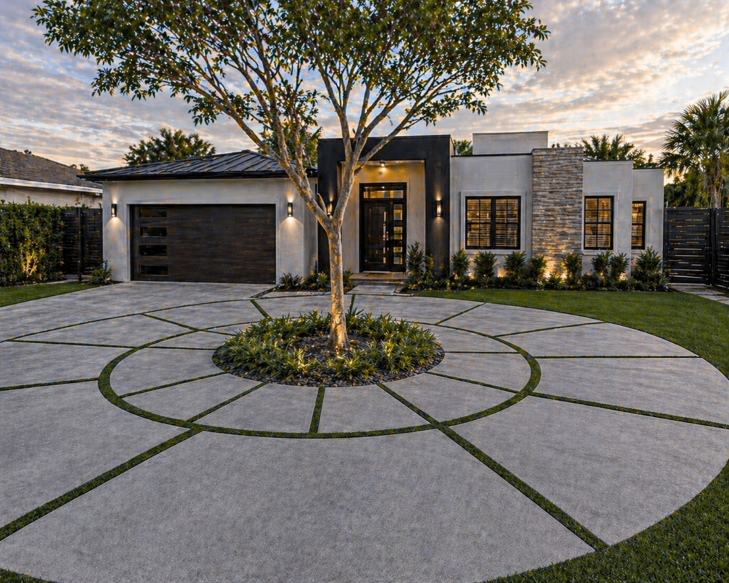 Paver Driveway Installation Cost Miami: 2026 Pricing 1 travertine paver driveway pinecrest miami